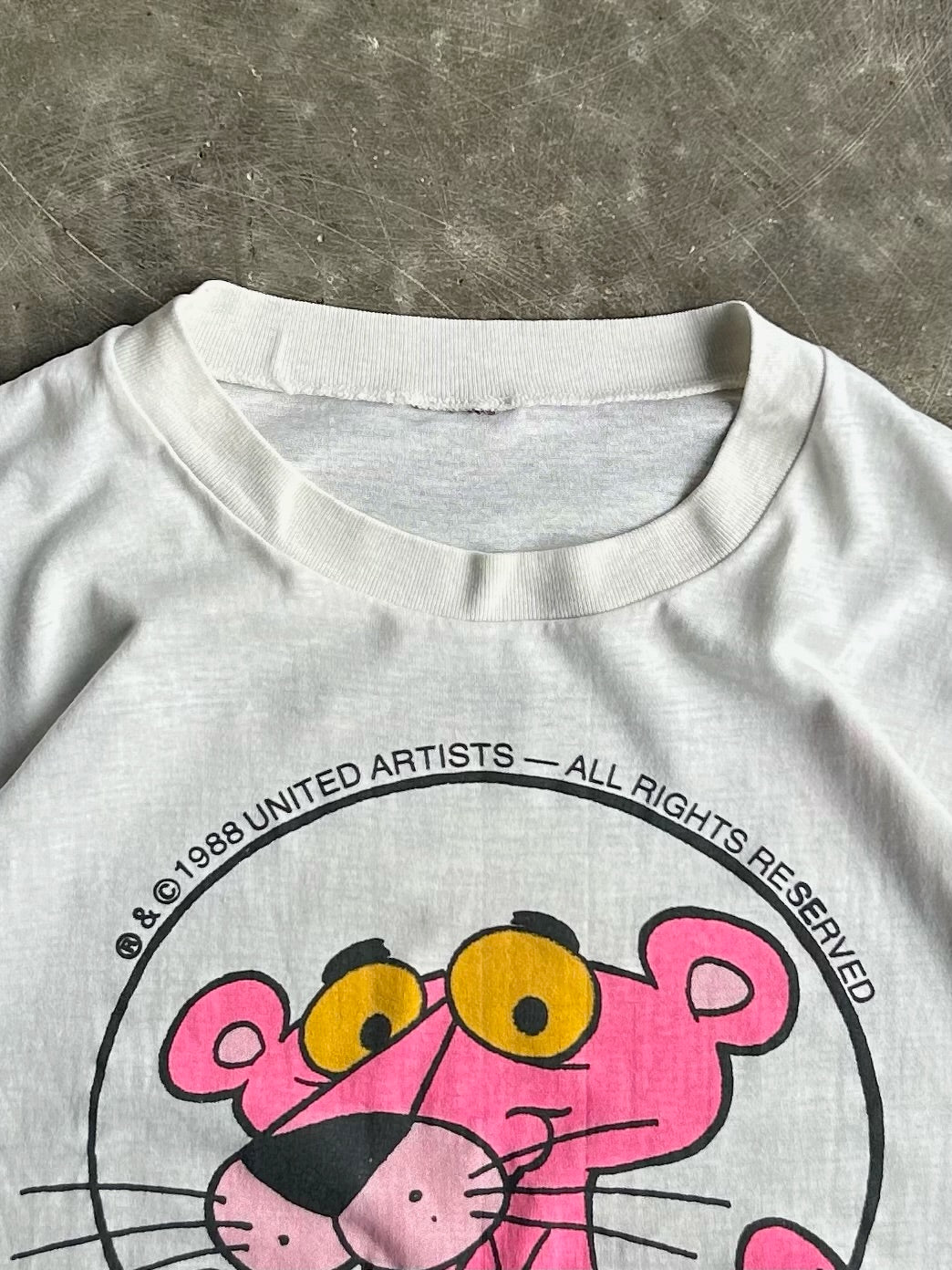 Vintage White 1988 Pink Panther Tee - L