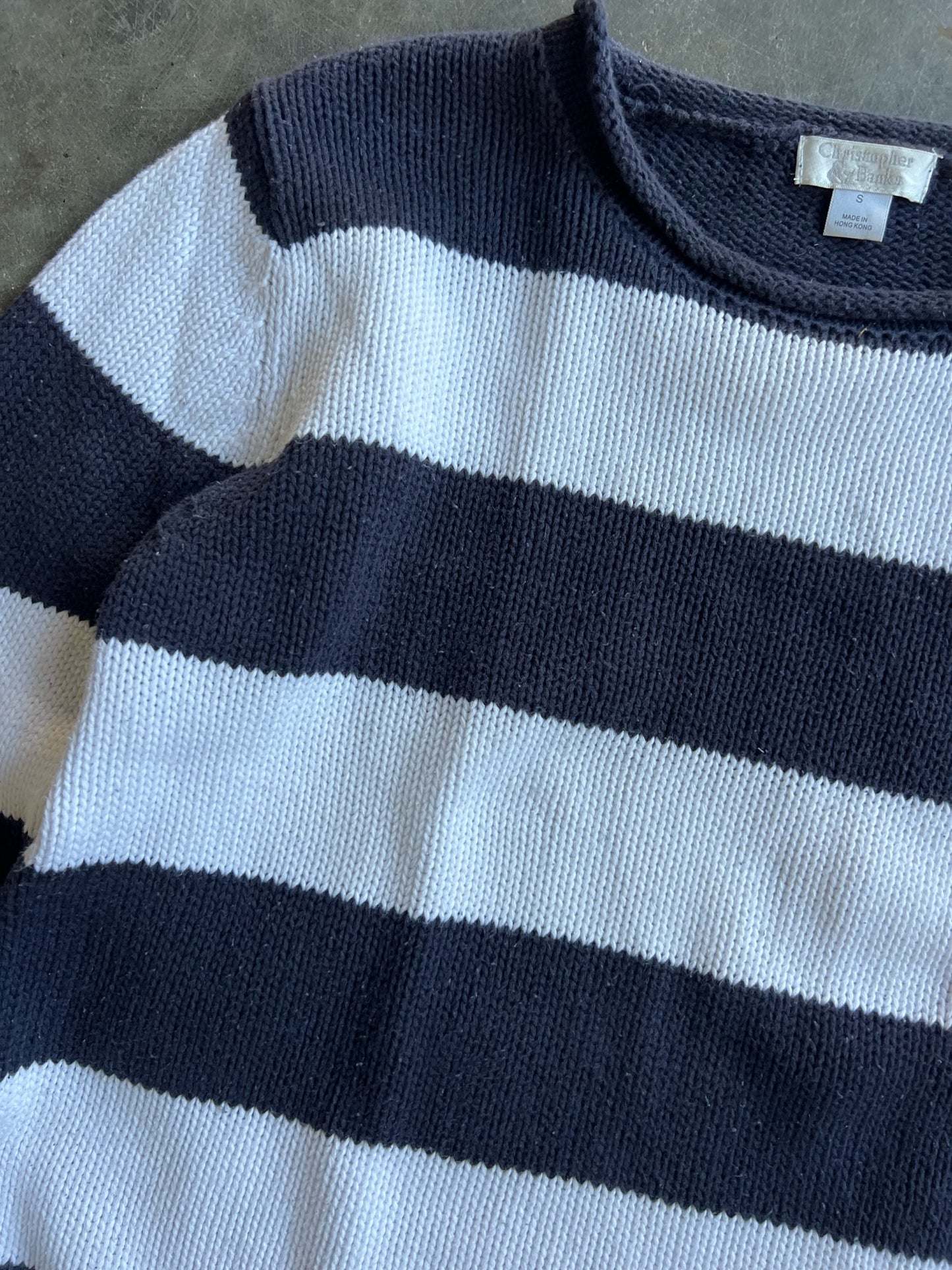 Vintage Striped Christopher & Banks Knit Sweater - S