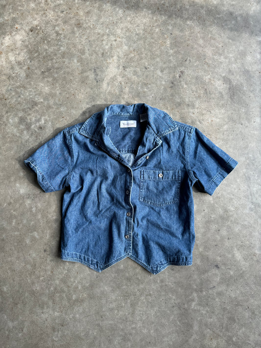 Vintage West Bound Denim Button Up Shirt - S