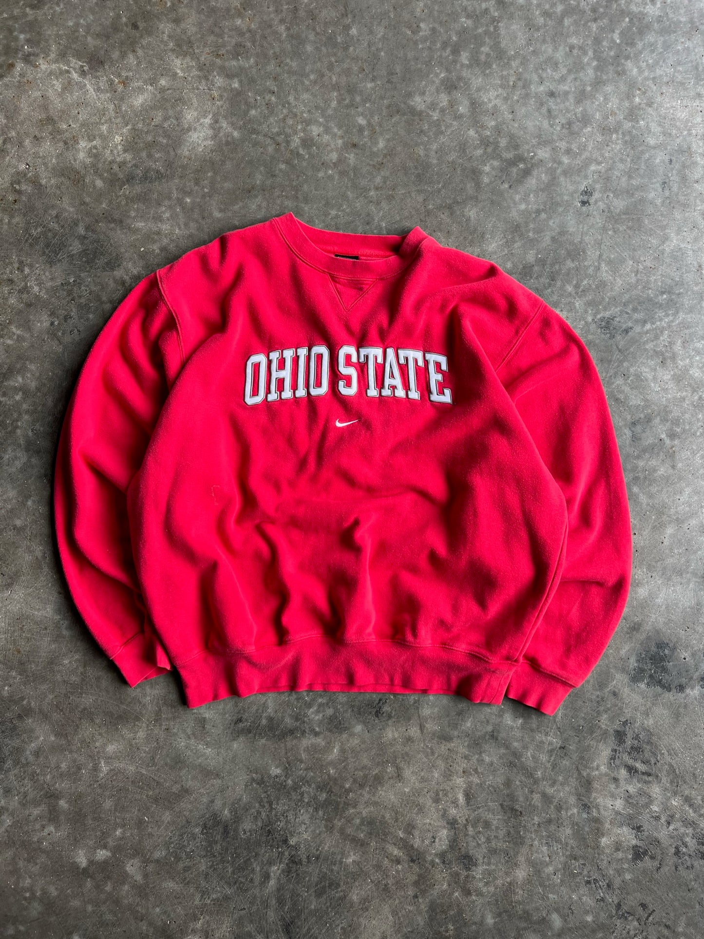 Vintage Red Ohio State Nike Crew - XL