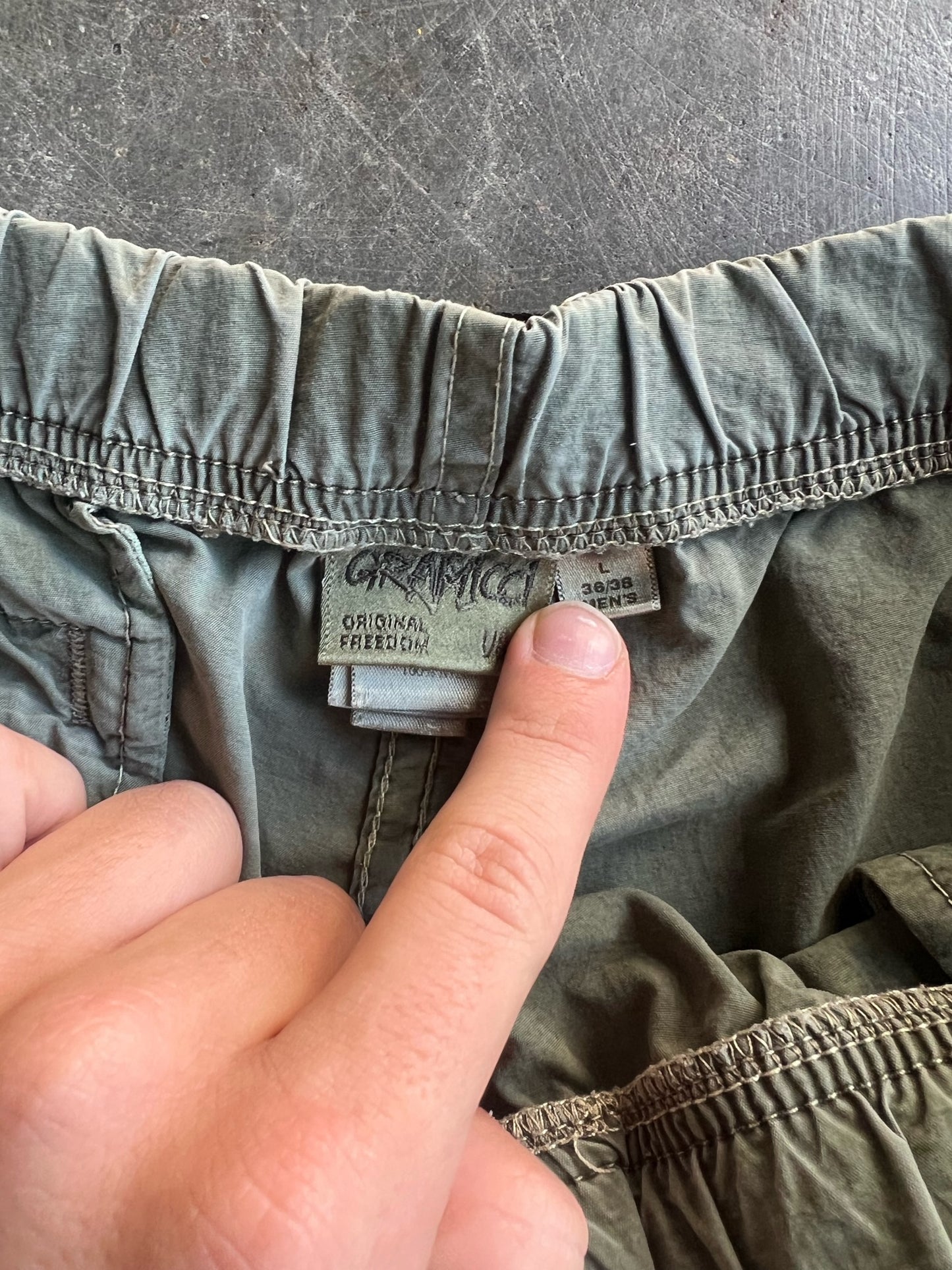 Vintage Olive Green Gramicci Shorts - 36/38