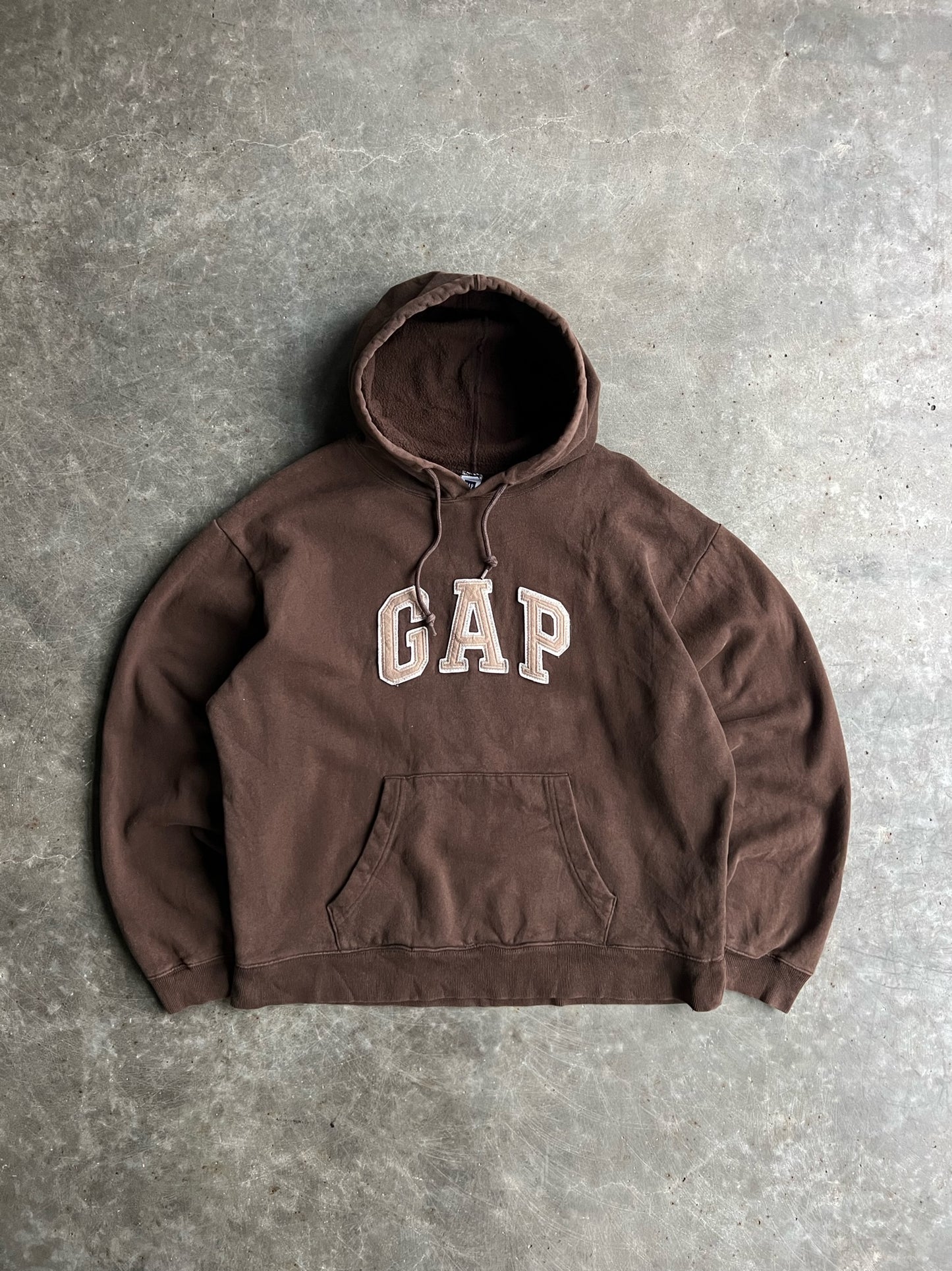 Vintage Brown Gap Hoodie - M