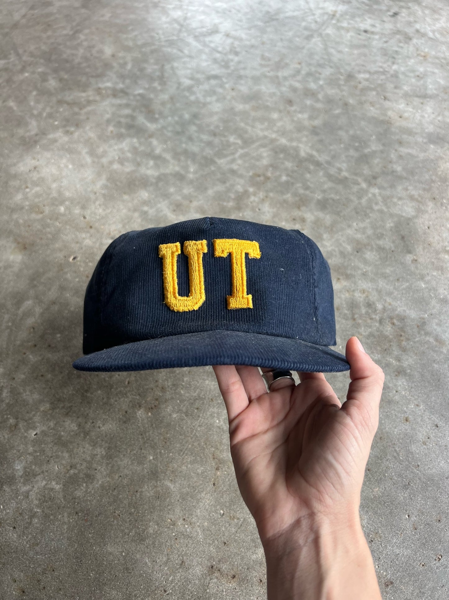 Vintage Corduroy University Of Tulsa Snapback Hat