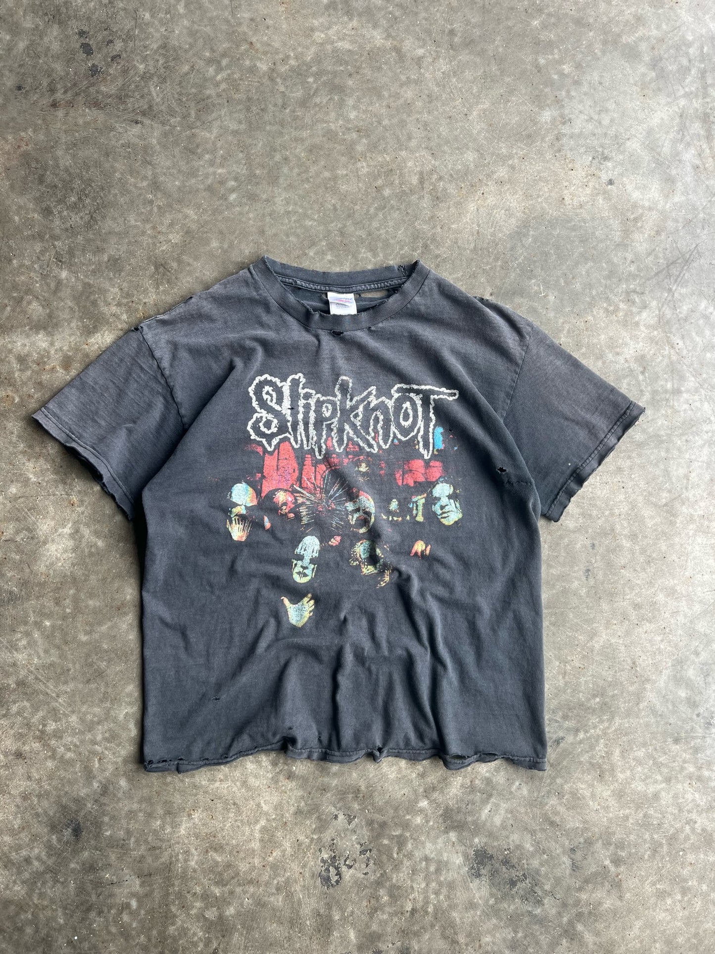 Vintage Distressed Slipknot Shirt - L