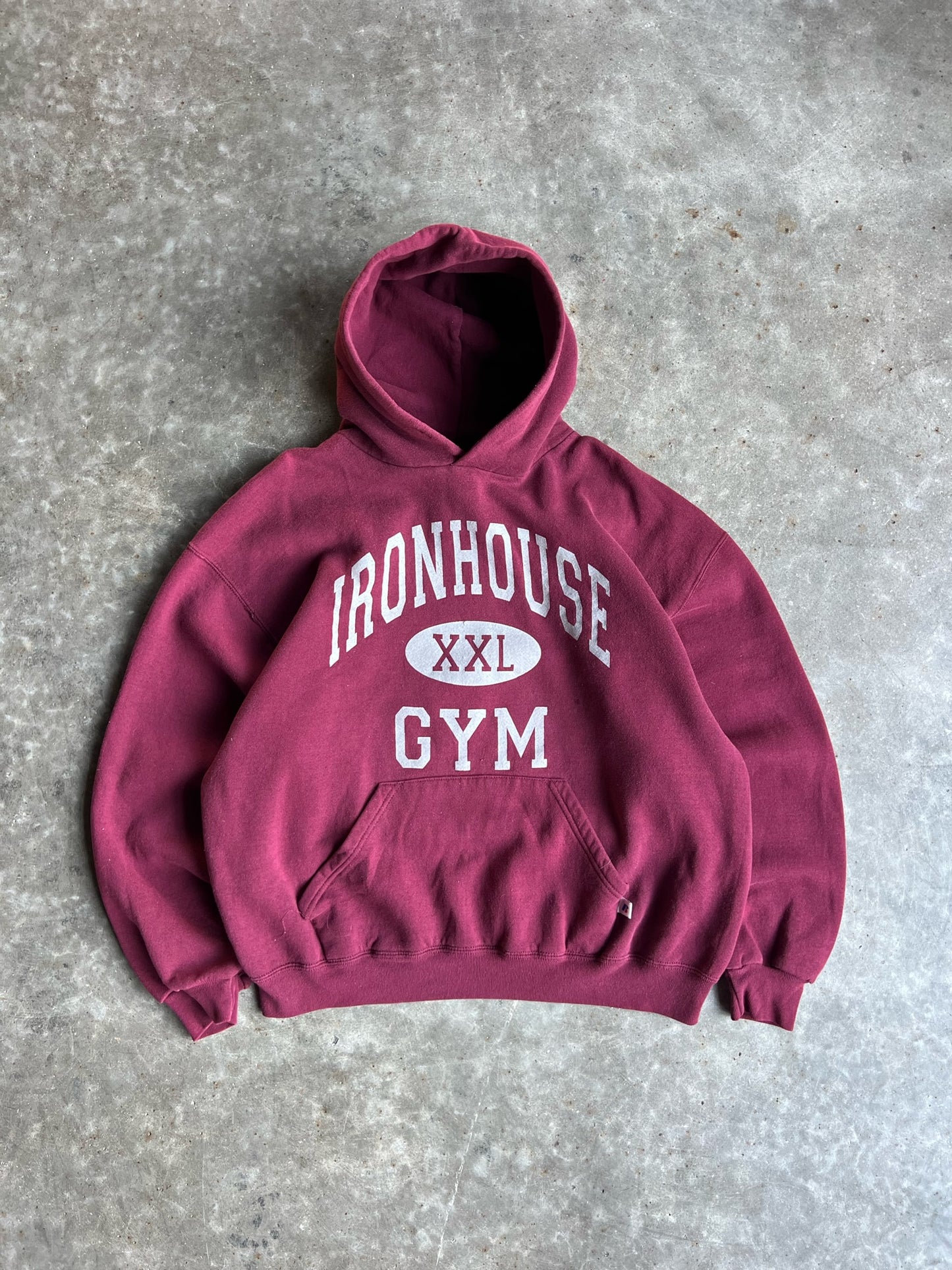 Vintage Red Ironhouse Hoodie - XL