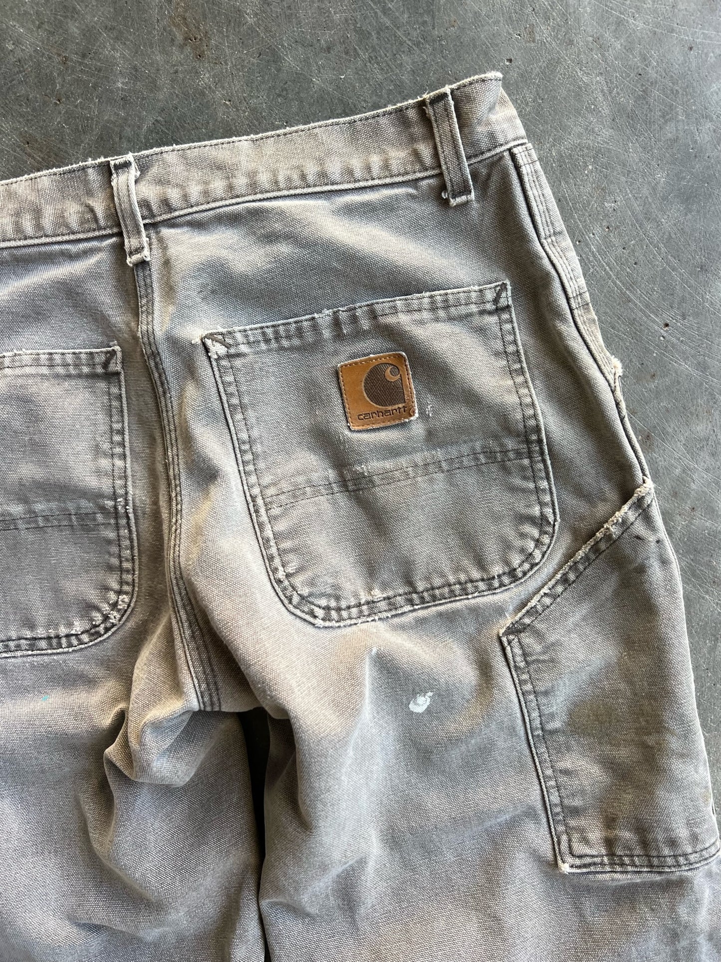 Vintage Distressed Light Brown Carhartt Carpenter Pants - 32