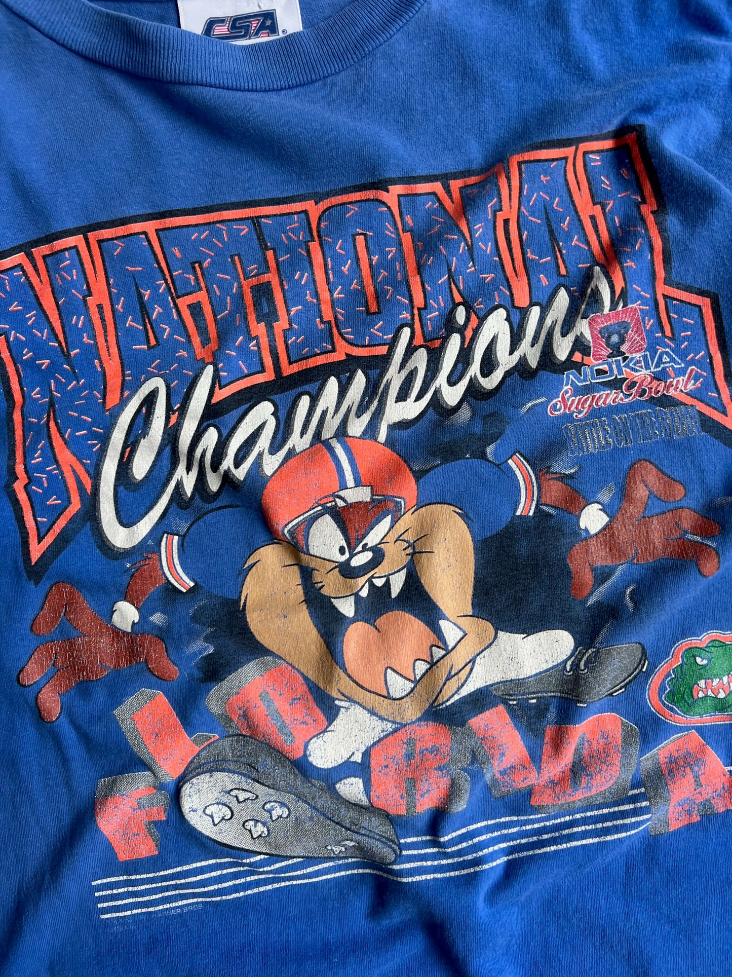 Vintage Looney Tunes Florida Gators National Champions Shirt - L