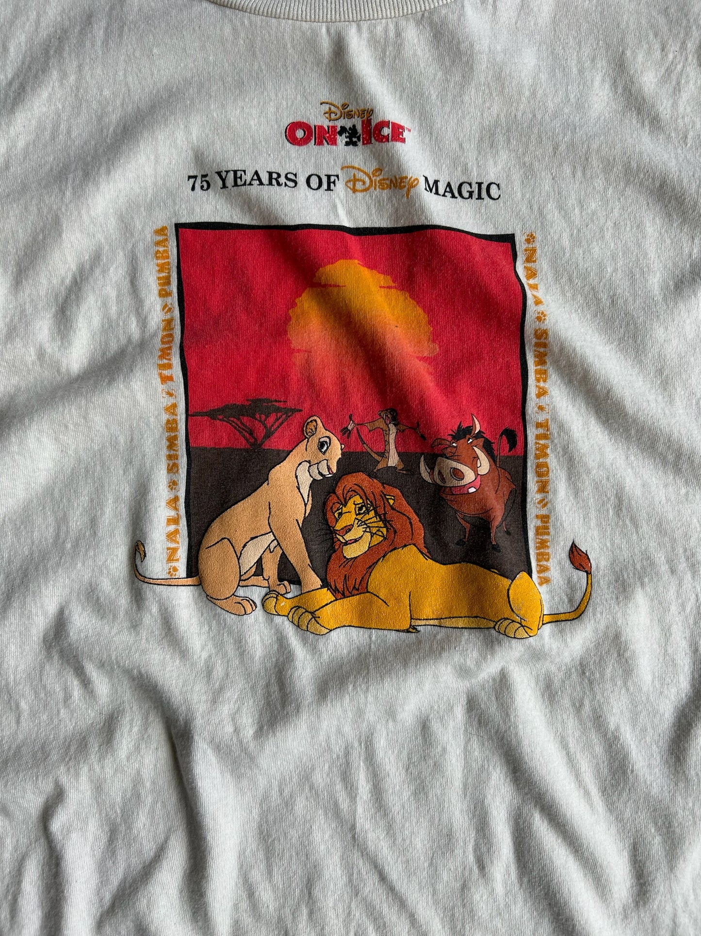 Vintage Lion King Disney On Ice Baby Tee - L (Fits as S)