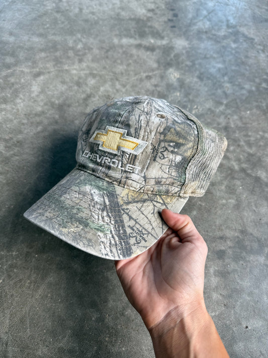Vintage Chevrolet Realtree Strapback Camo Hat