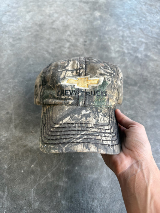 Vintage Camo Chevy Trucks Adjustable Hat