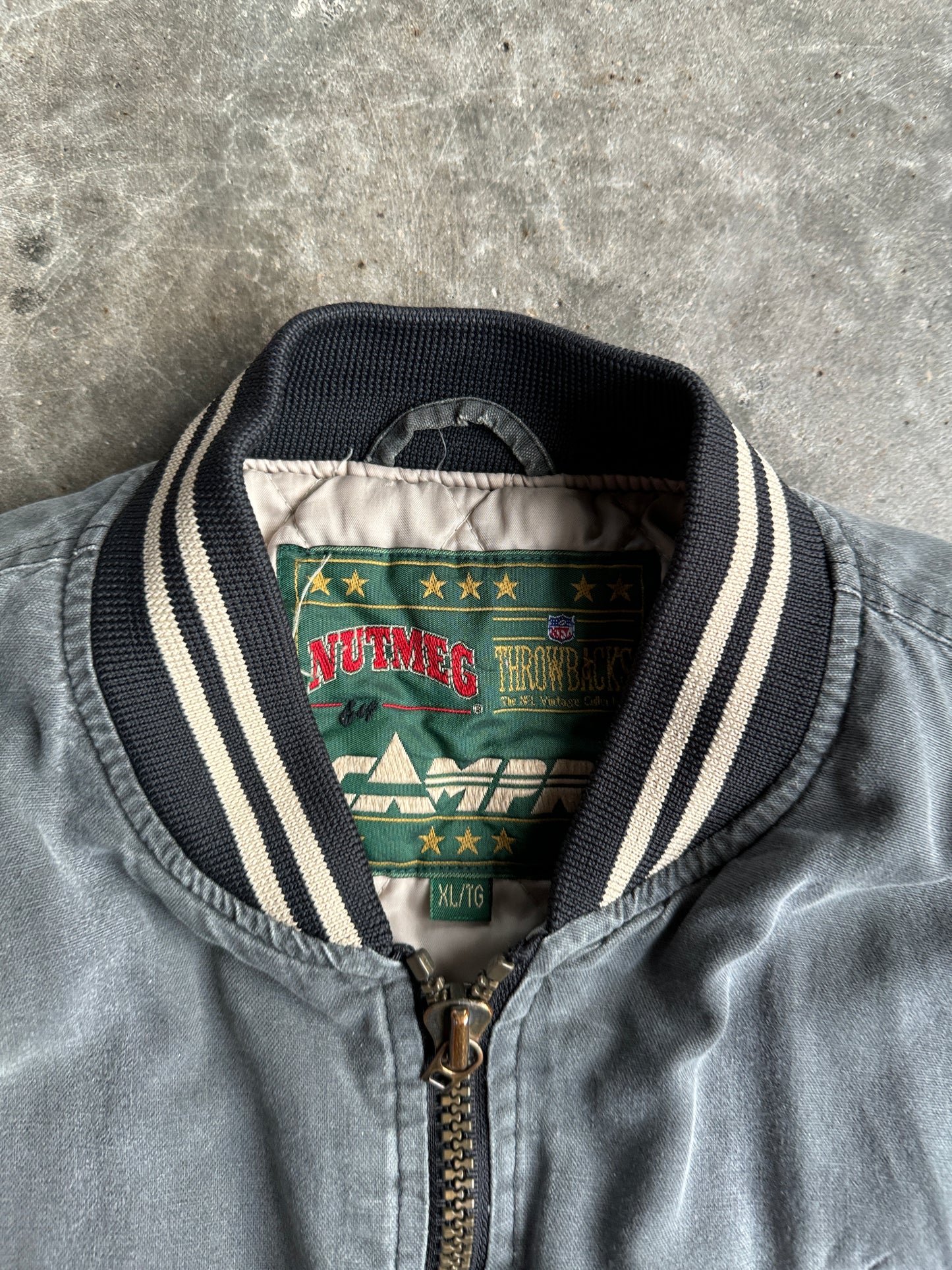 Vintage Raiders Super Bowl Zip Up Jacket - XL