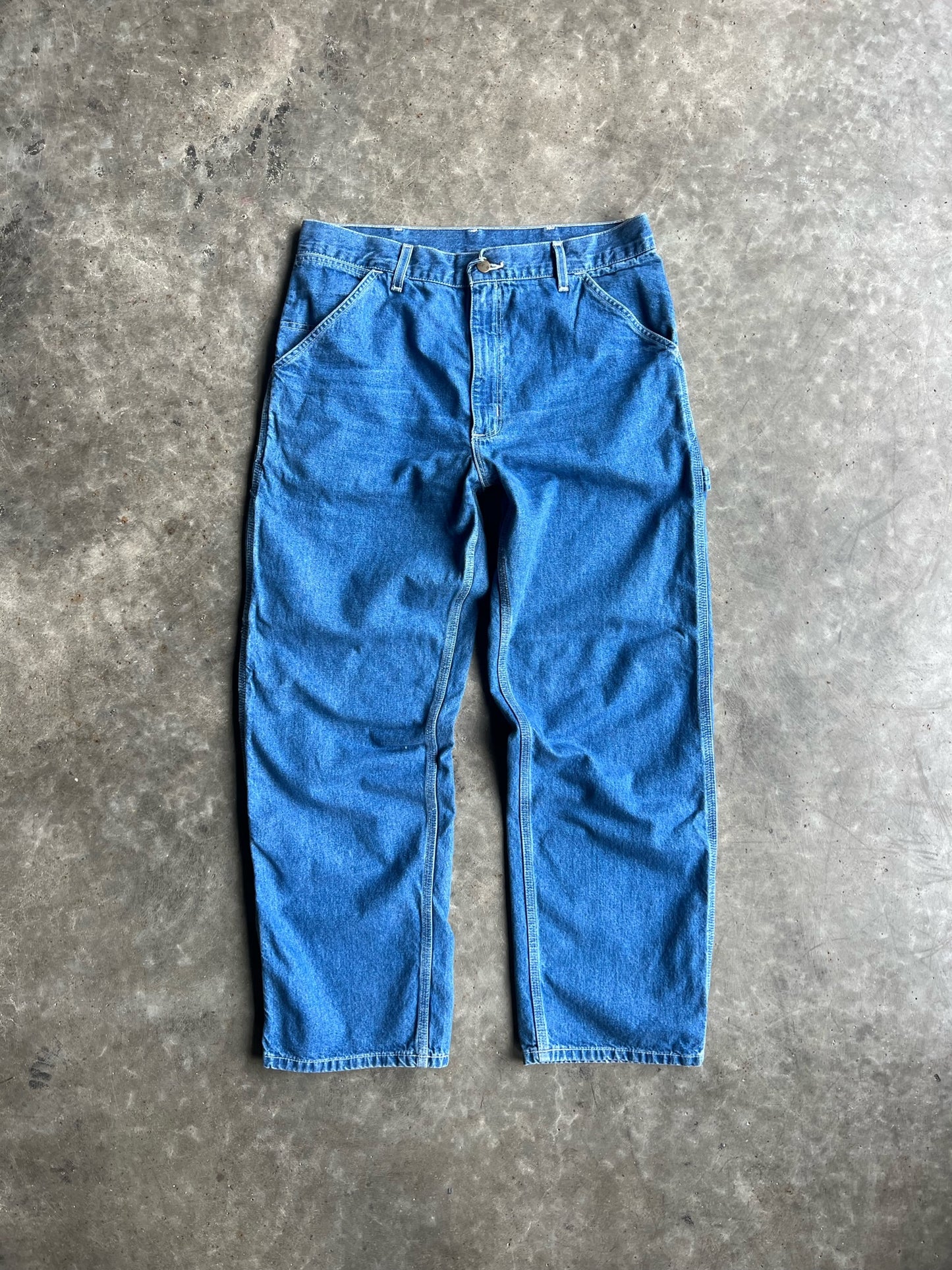 Vintage Medium Wash Carhartt Carpenter Pants - 34