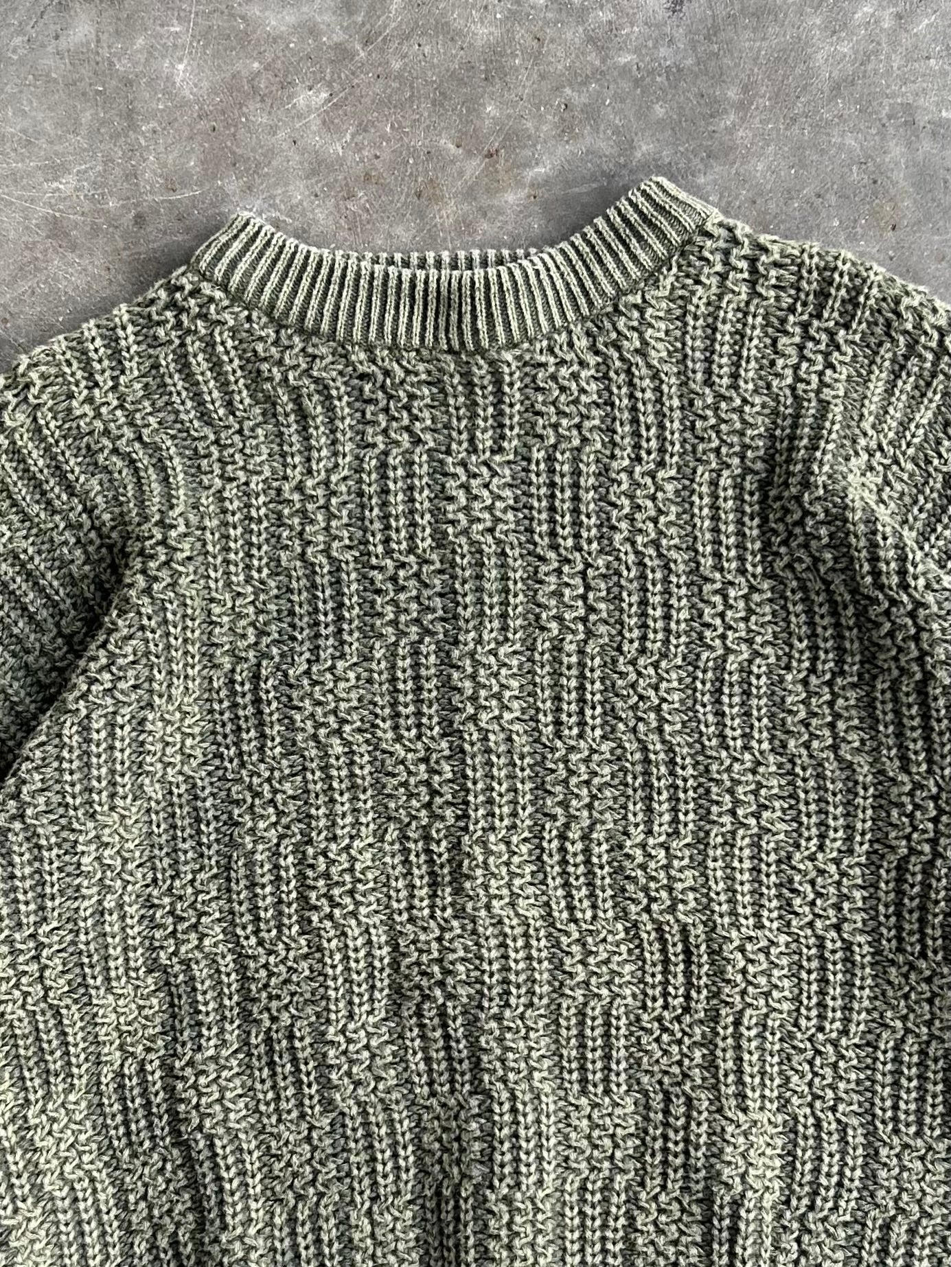 Vintage Structure Thick Sweater - L