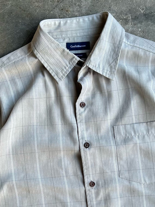 Vintage Croft & Barrow Cropped Button Up - M