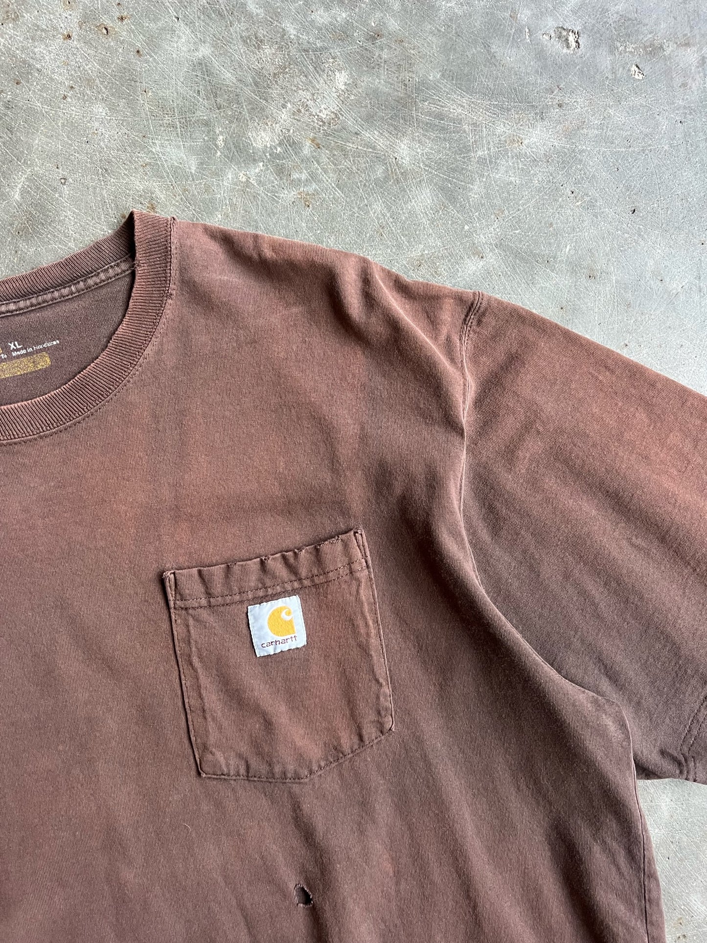 Brown Cropped Carhartt Shirt - XL