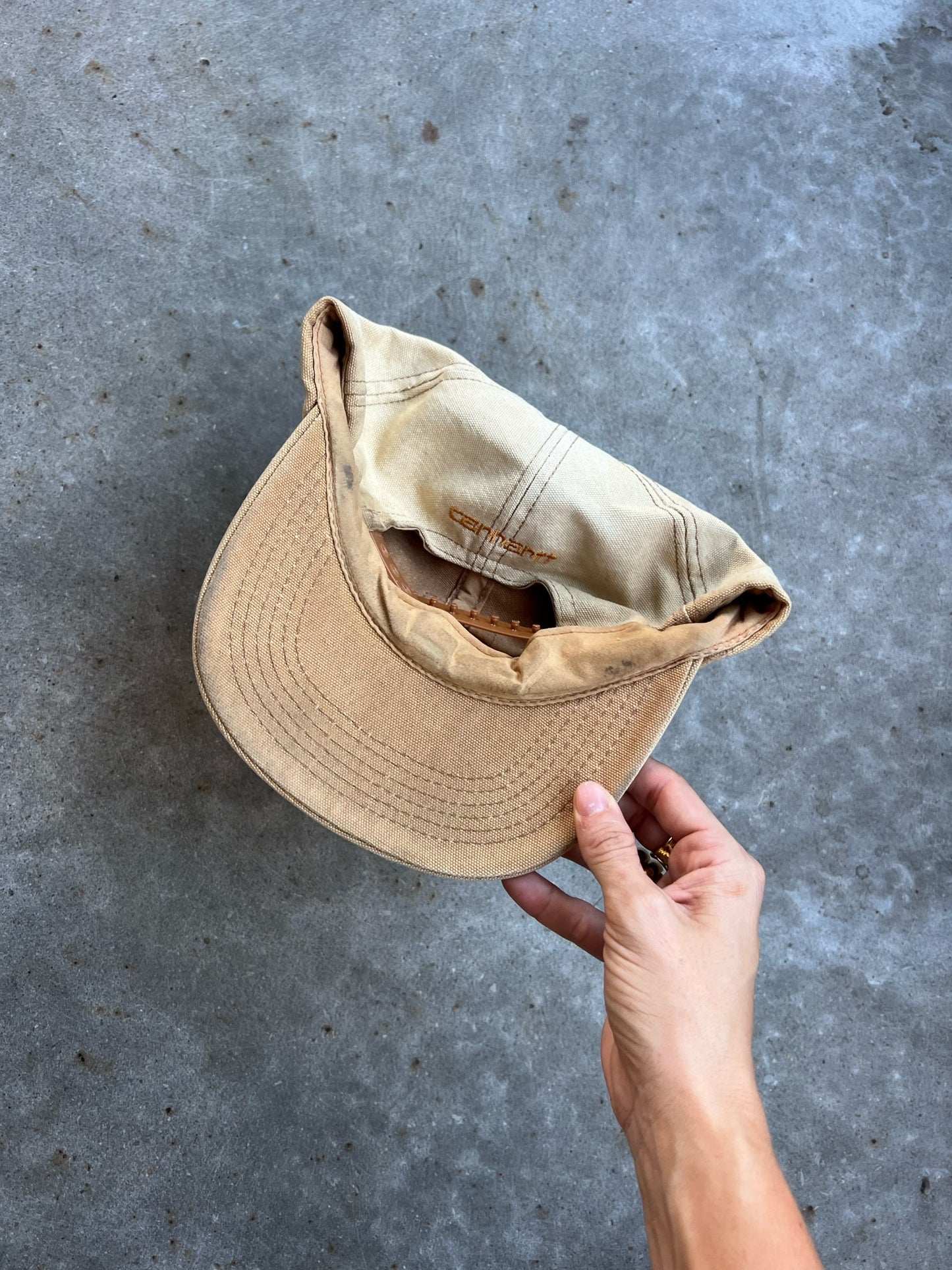 Vintage Tan Carhartt SnapBack Hat