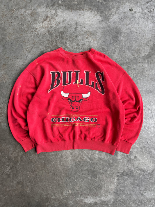 Vintage Red Chicago Bulls Basketball Crew - XL