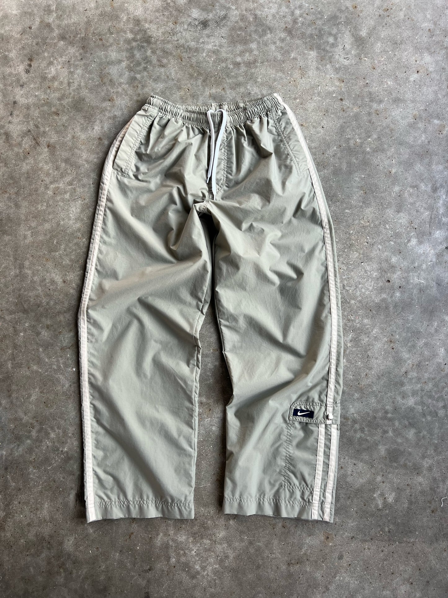 Vintage Grey Nike Track Pants - Youth L