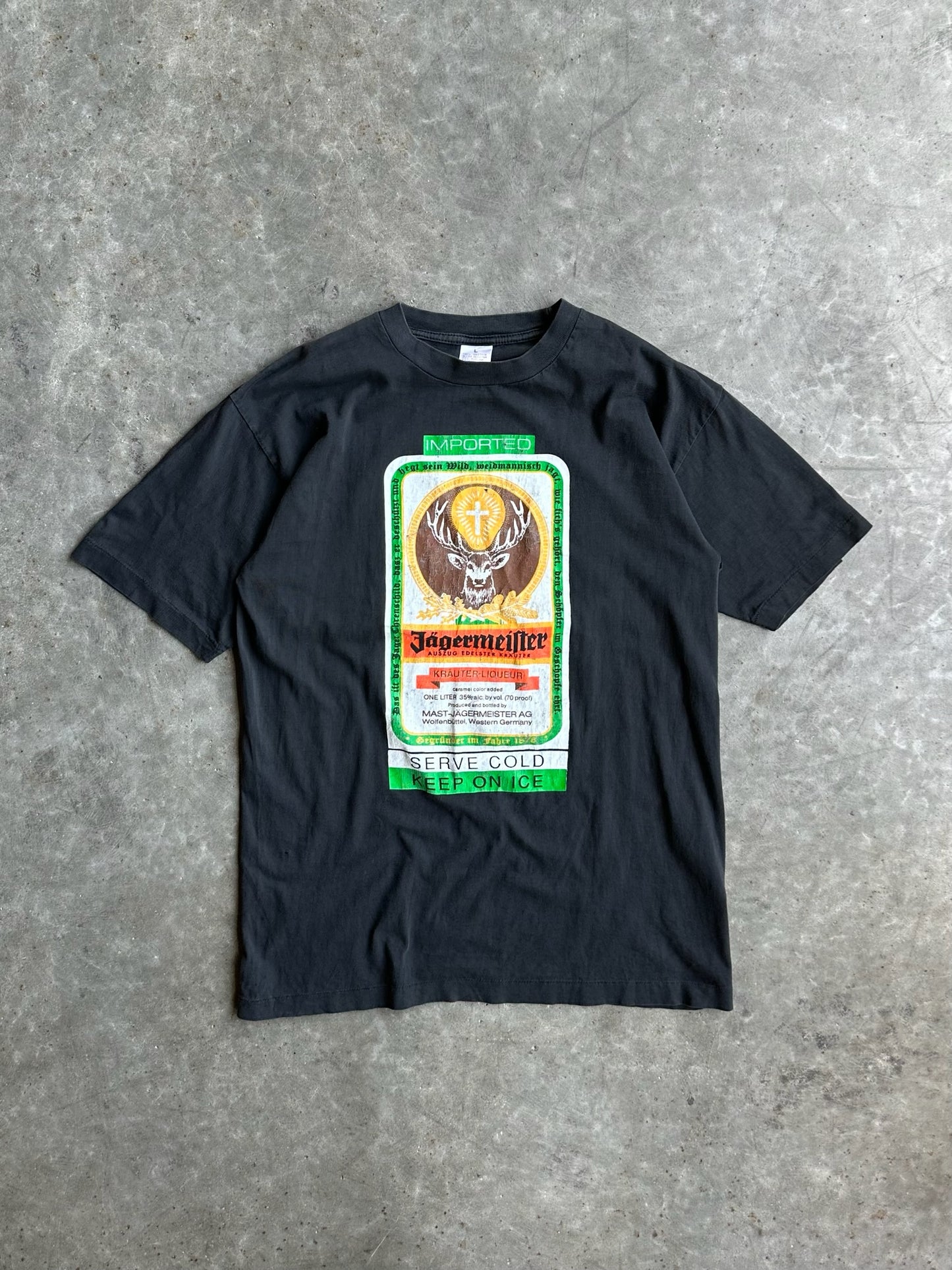 Vintage Single Stitch Jägermeister Shirt - L