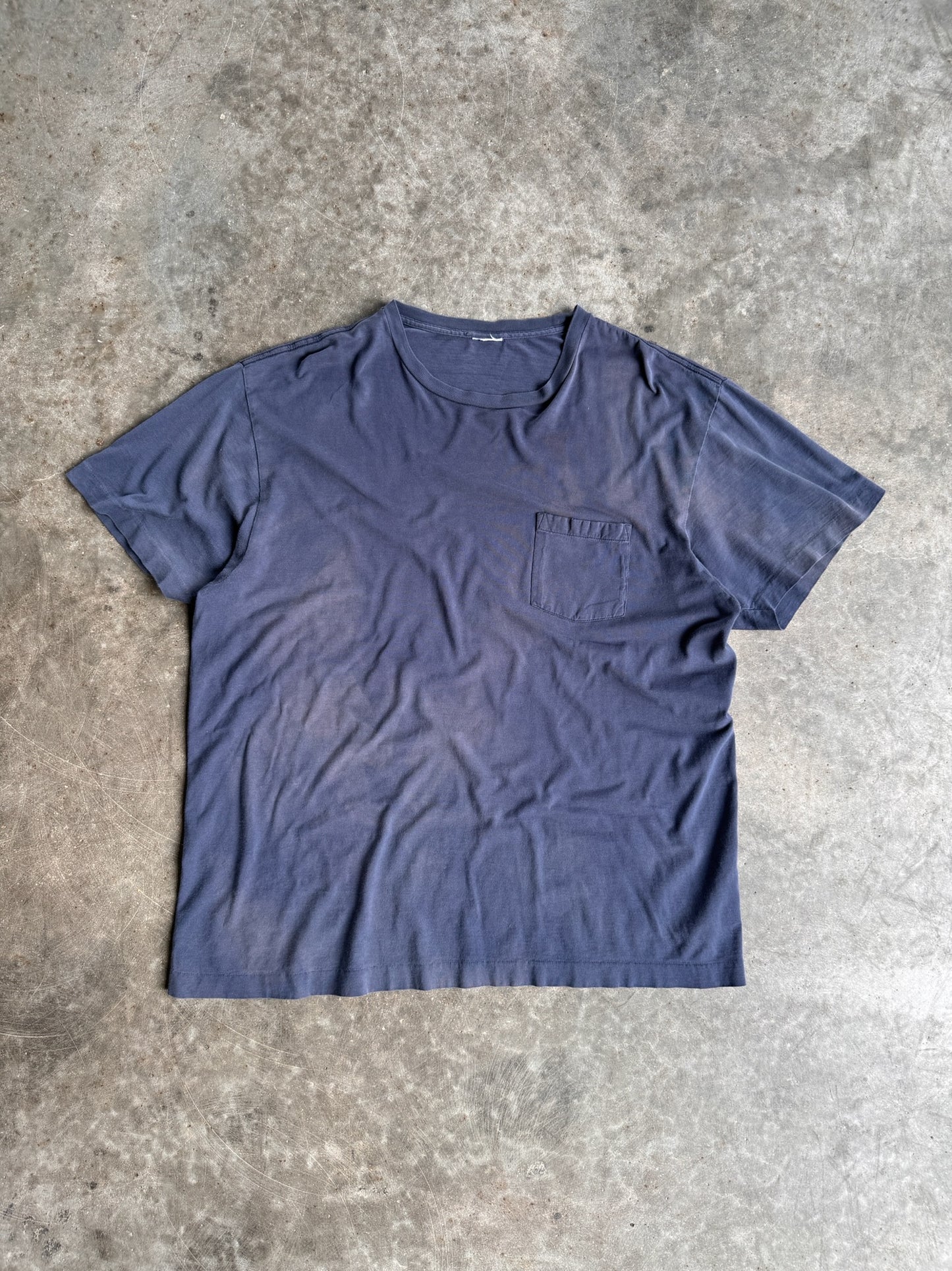 Vintage Faded Navy Shirt - XL