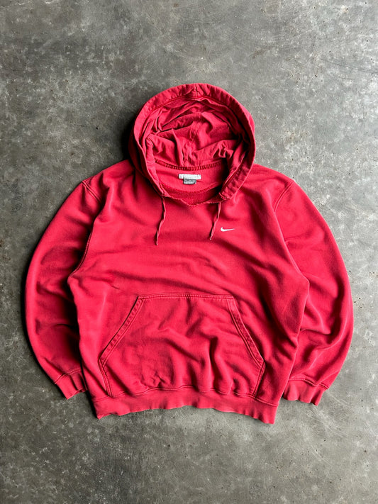 Vintage Red Nike Hoodie - XL