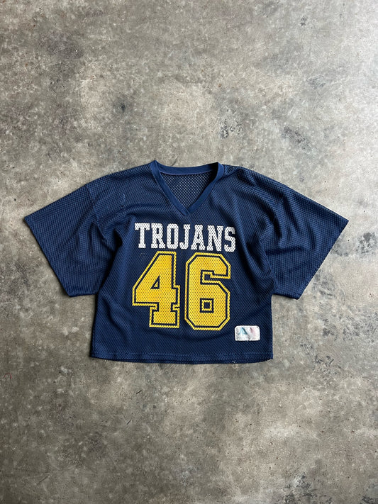 Vintage Navy Trojans Jersey - XL