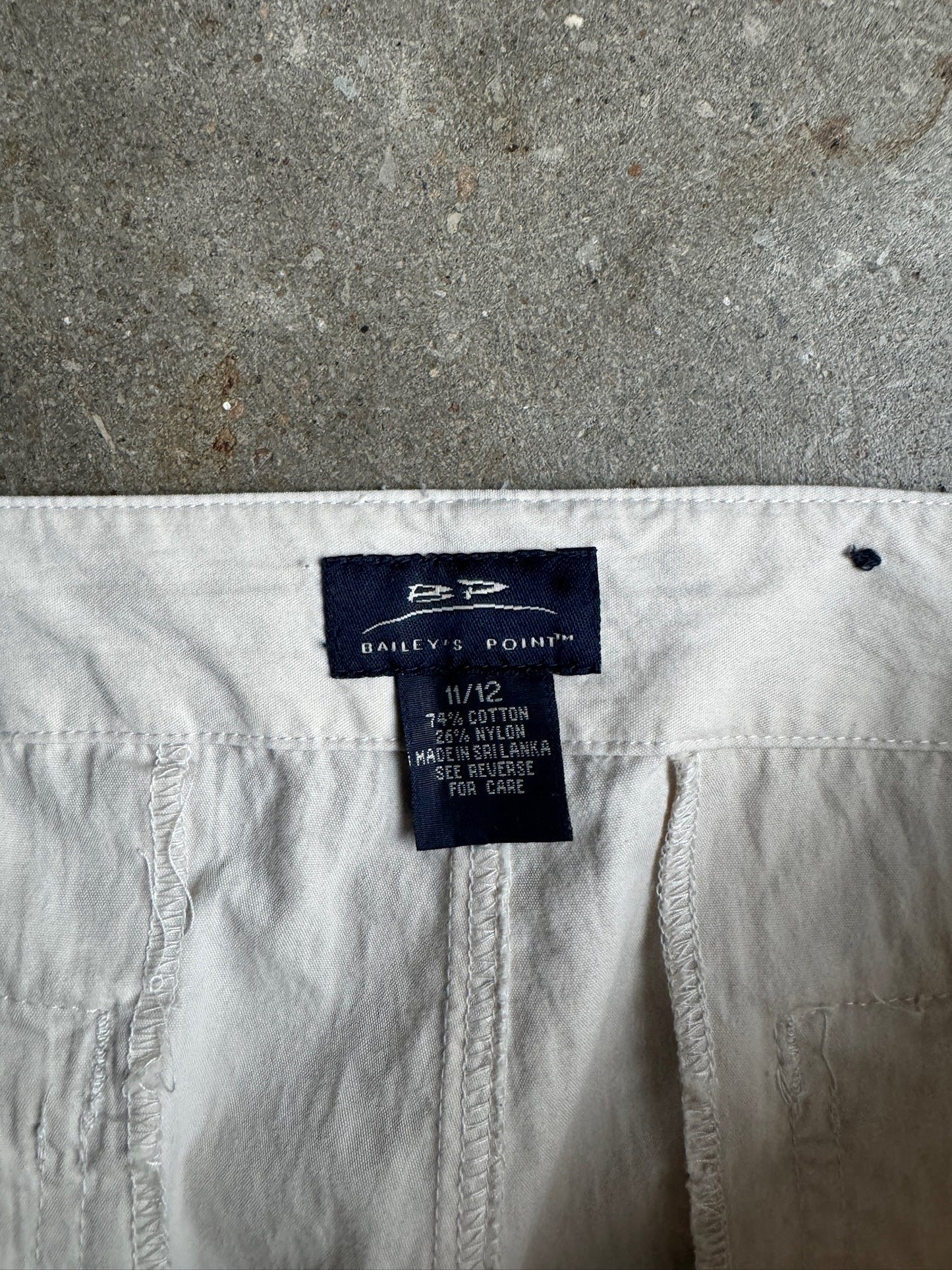 Vintage Cream Bailey's Point Cargo Pants - 34