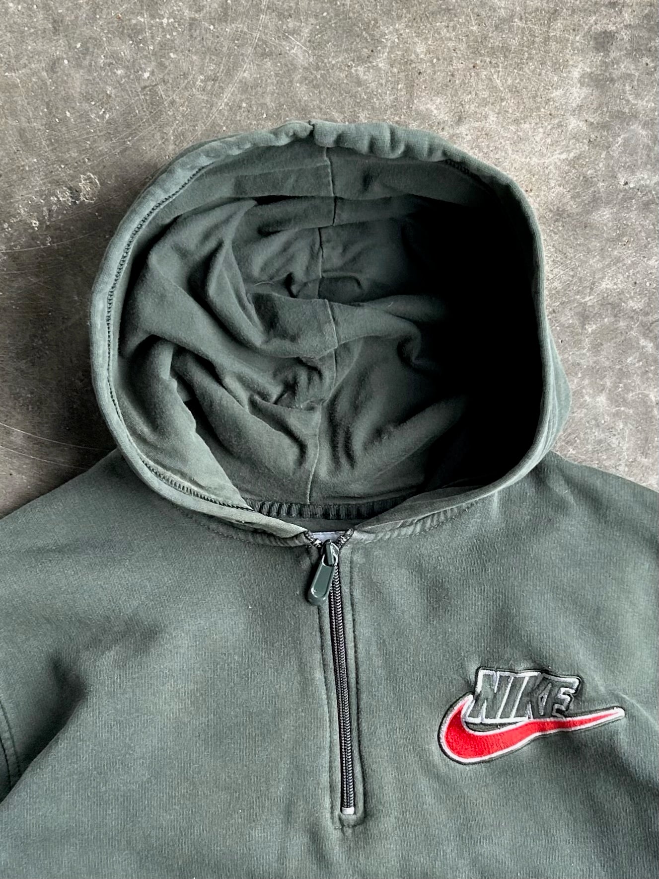 Vintage Green Nike Quarter Zip - M