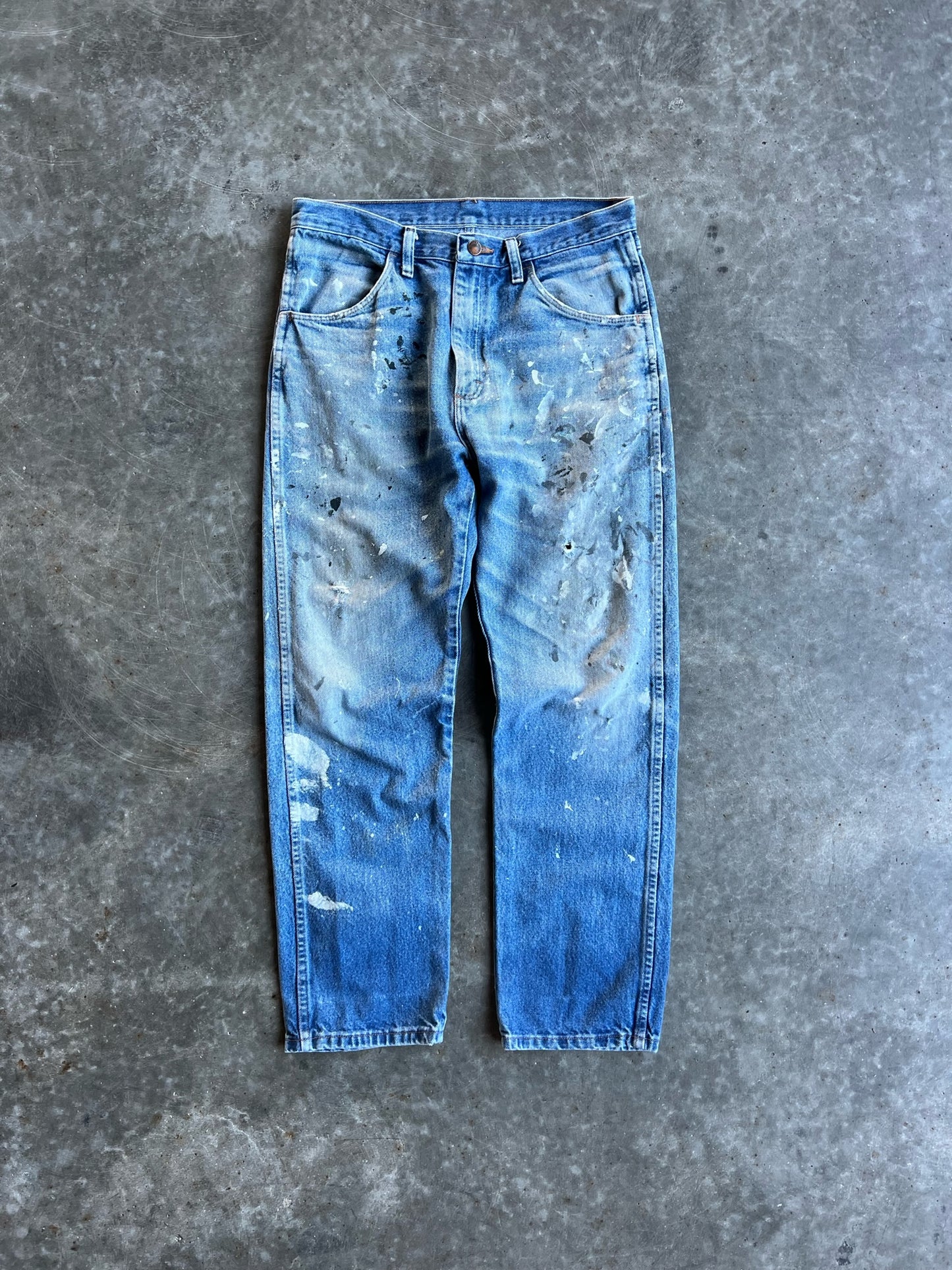 Vintage Faded Painted Rustler Pants - 33