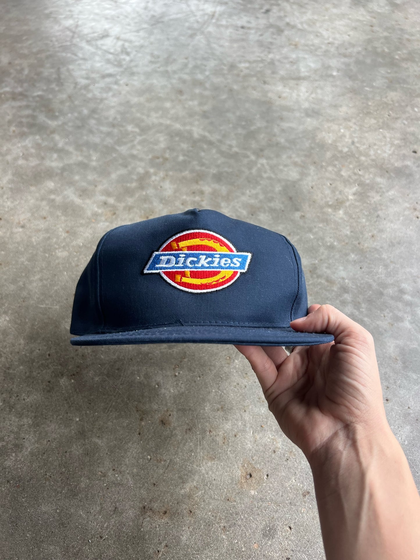 Vintage Navy Dickies Snapback Hat