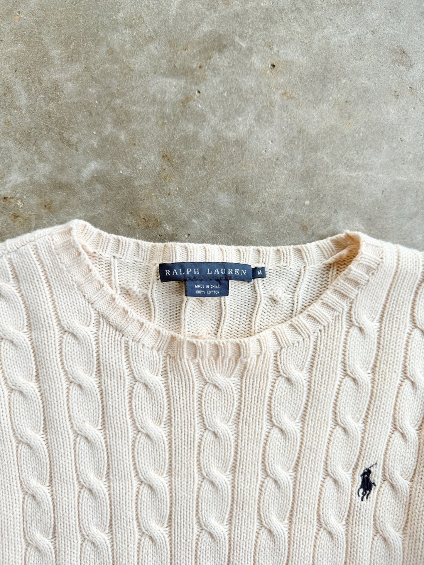 Vintage Baby Yellow Ralph Lauren Sweater - M