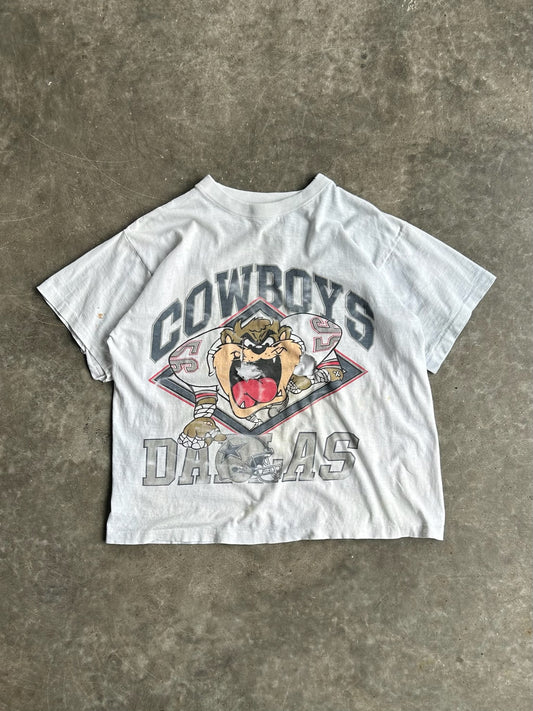 Vintage Distressed Dallas Cowboys Tasmanian Devil Tee - XL