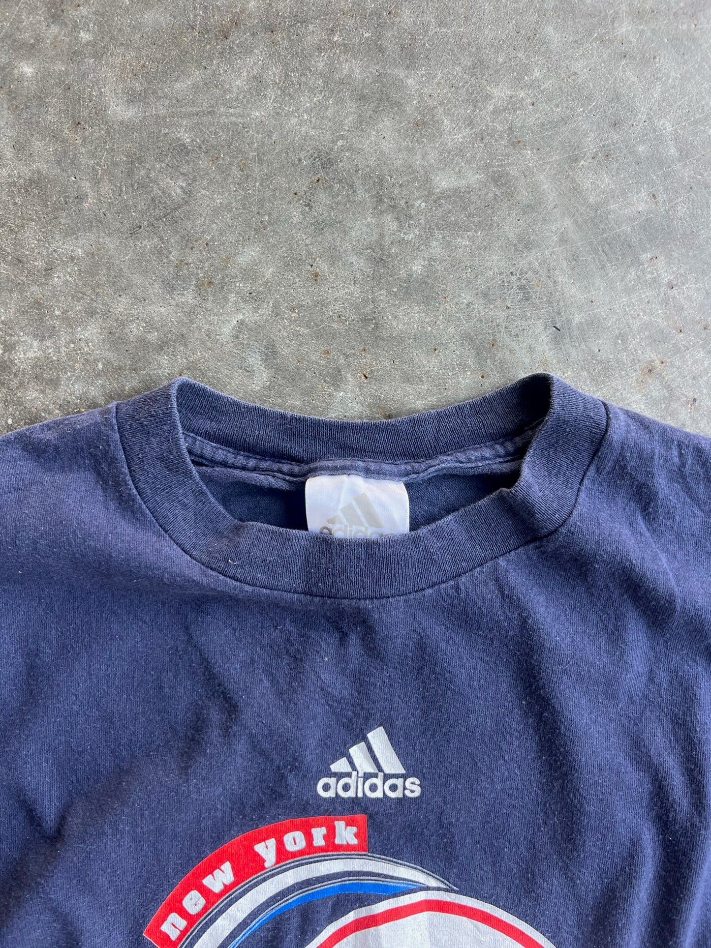 Vintage Navy Adidas Yankees Shirt - L