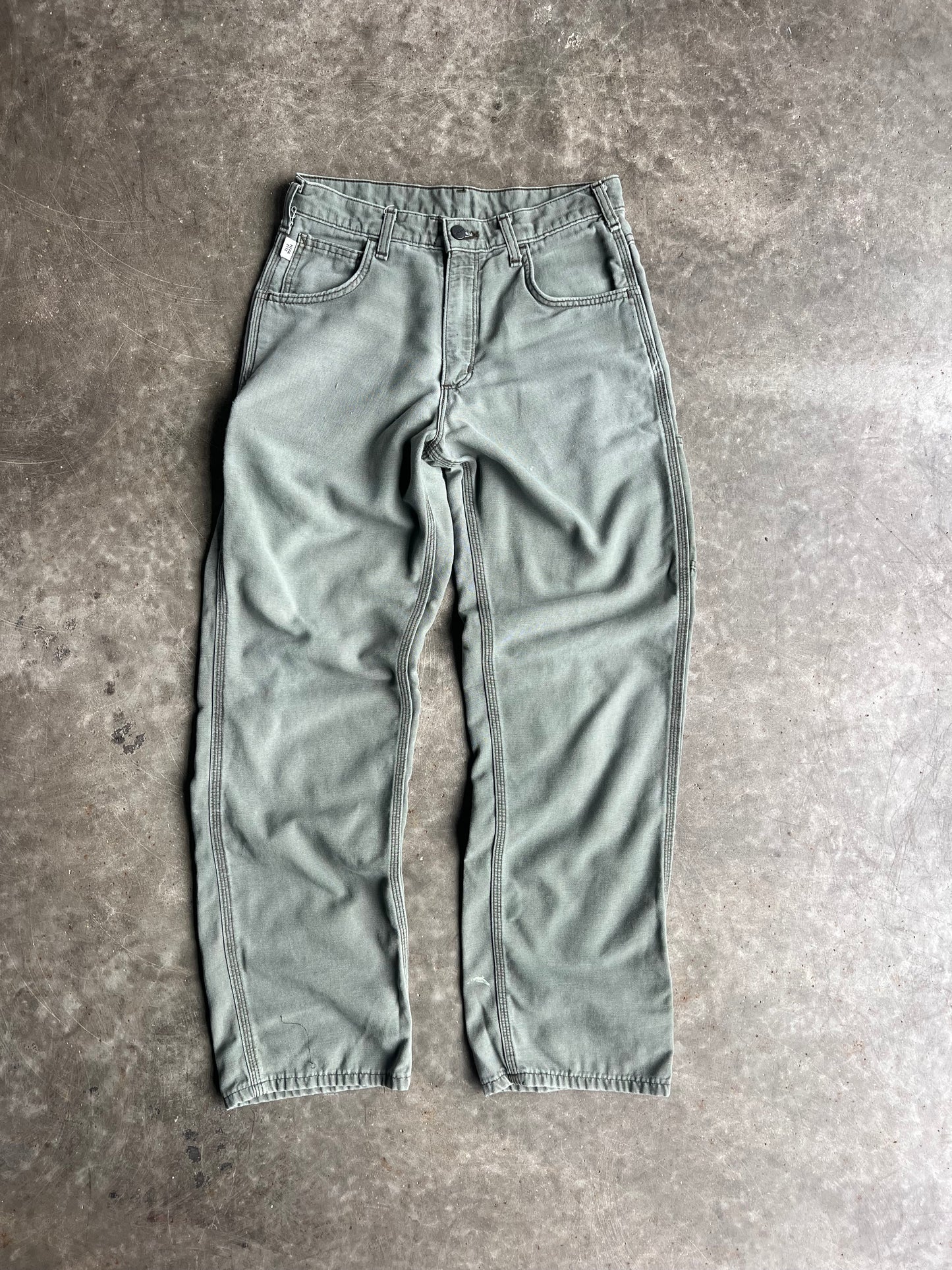 Green Carhartt Carpenter Pants - 30