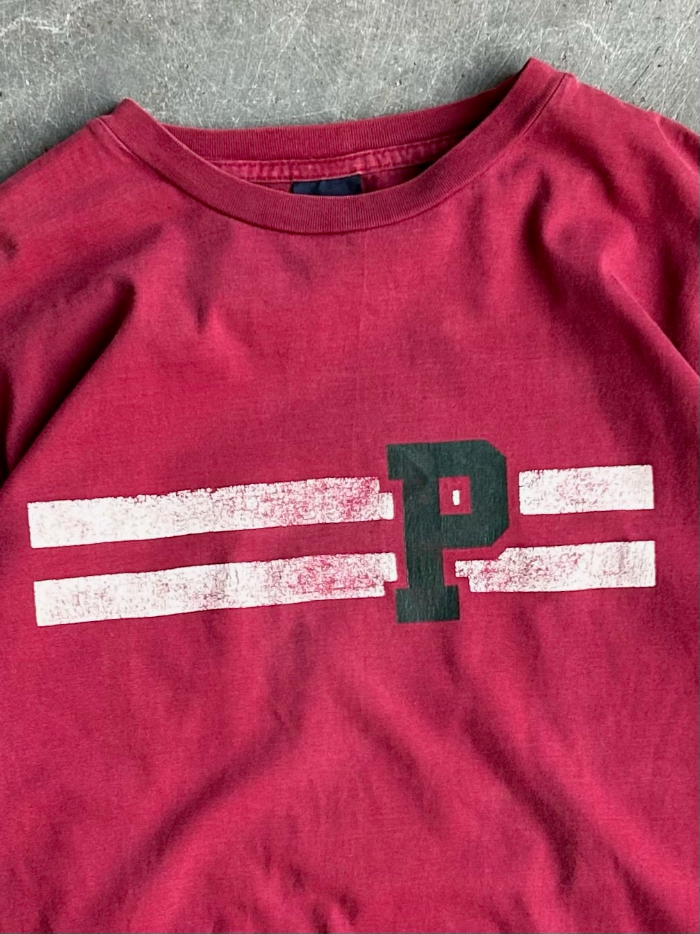 Vintage Red Polo Ralph Lauren Tee - XL