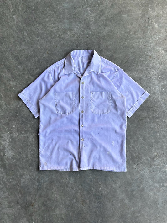 Vintage Purple Blank Button-Up Shirt - M