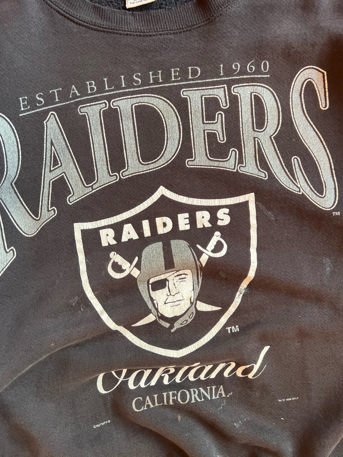 Vintage Oakland Raiders Crew - XL