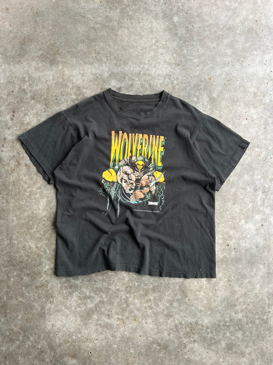 Vintage Black Wolverine Graphic Shirt - M