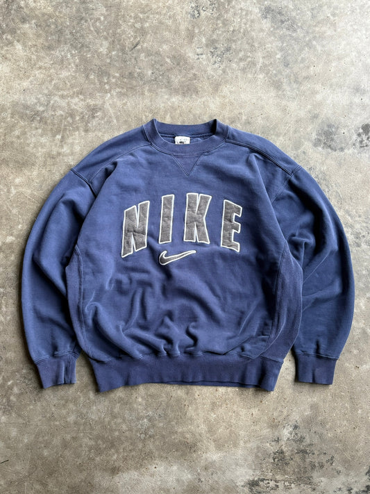 Vintage 90s Navy Nike Crew - M