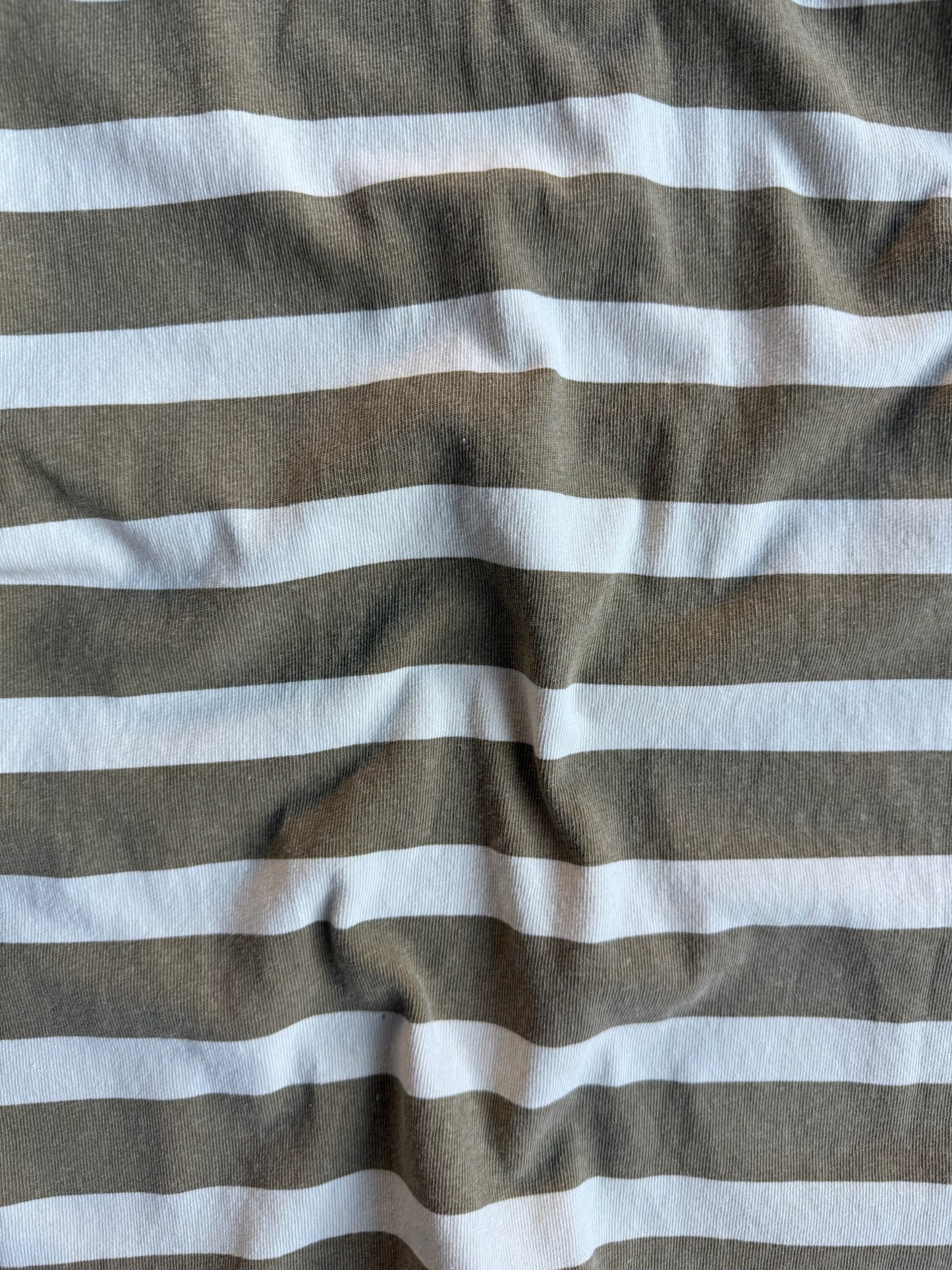 Vintage Gap Tan Stripe Polo Shirt - S