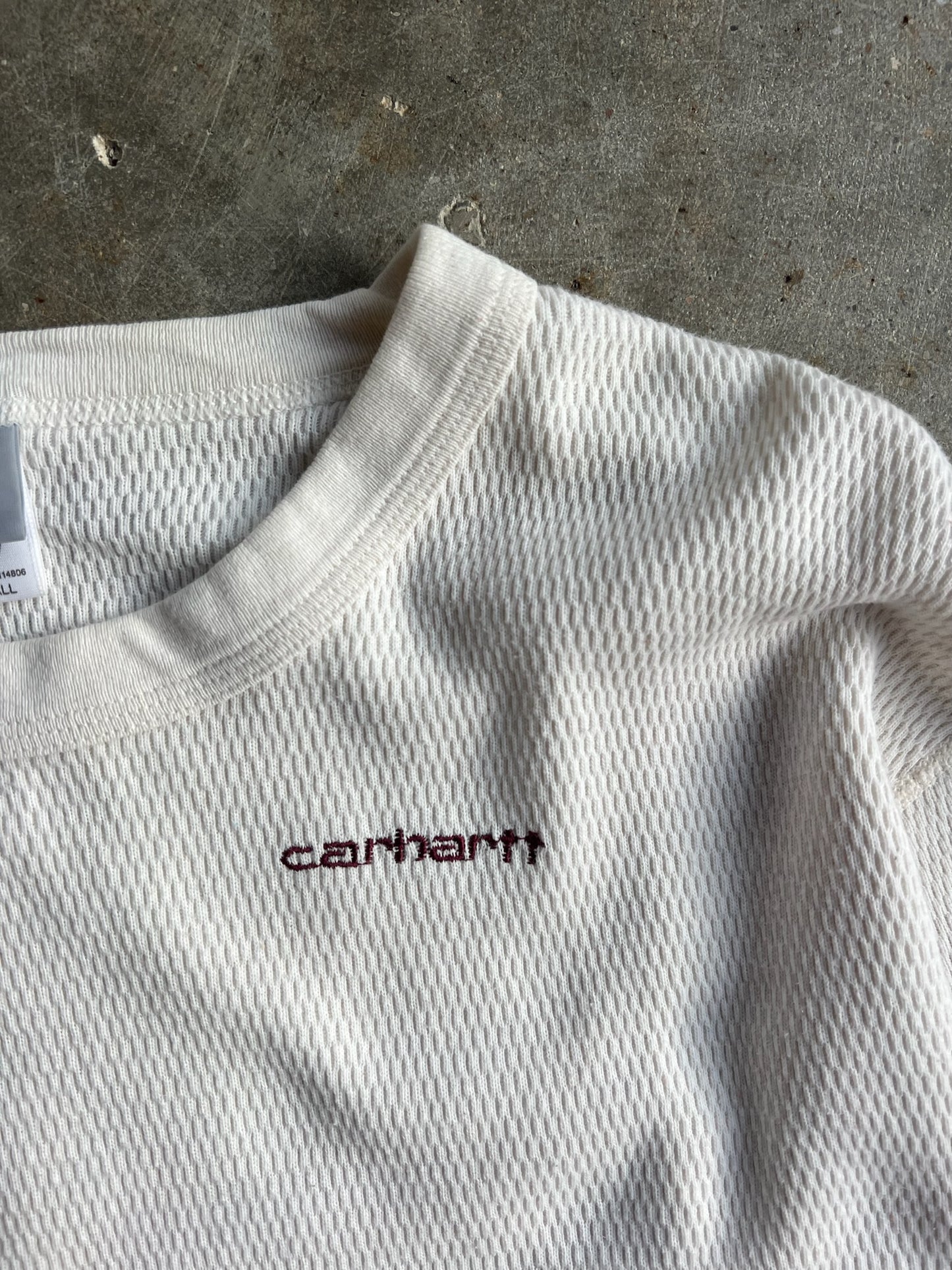 Vintage White Carhartt Thermal - L