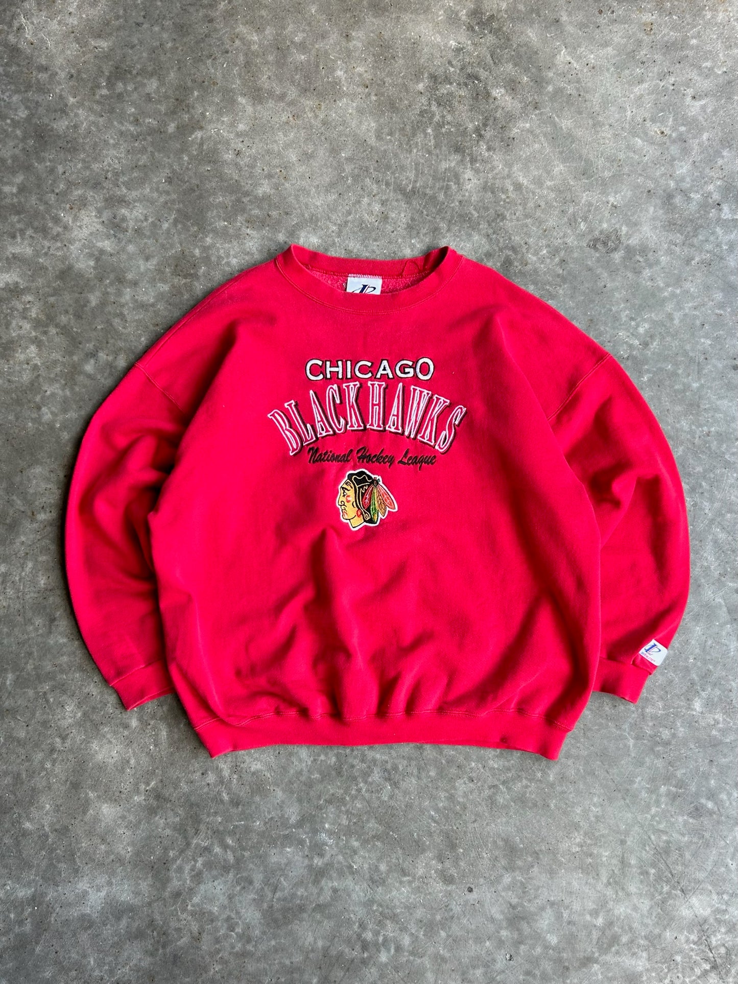 Vintage Chicago Blackhawks Crew - XL