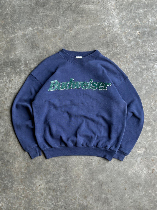 Vintage Navy Budweiser Crew - M