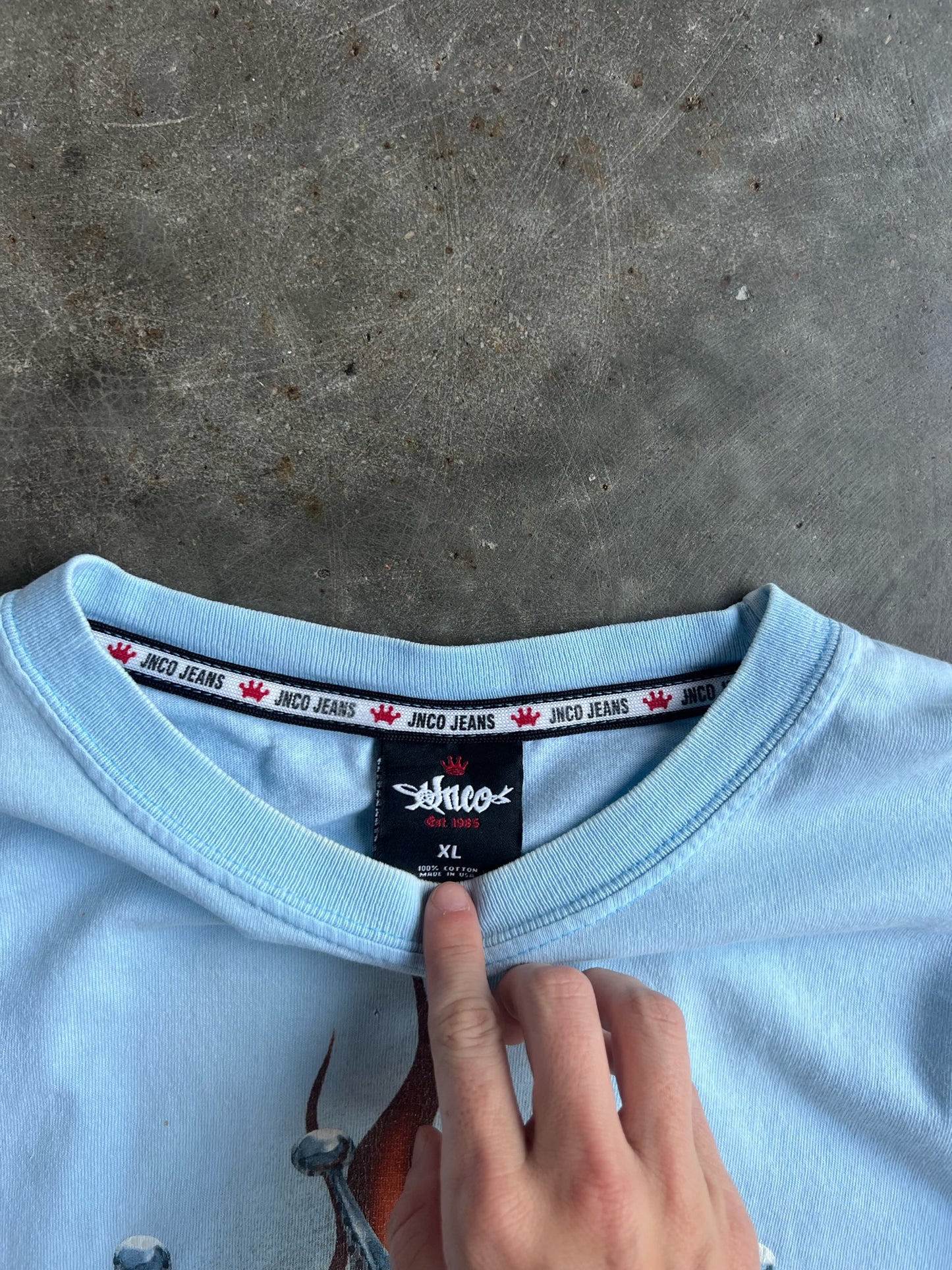 Vintage Light Blue JNCO Jeans Shirt - XL