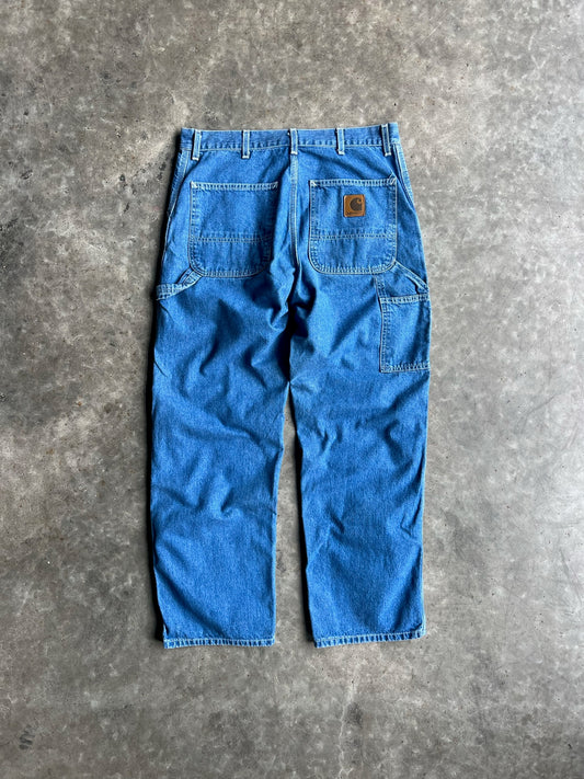 Vintage Medium Wash Carhartt Carpenter Pants - 34