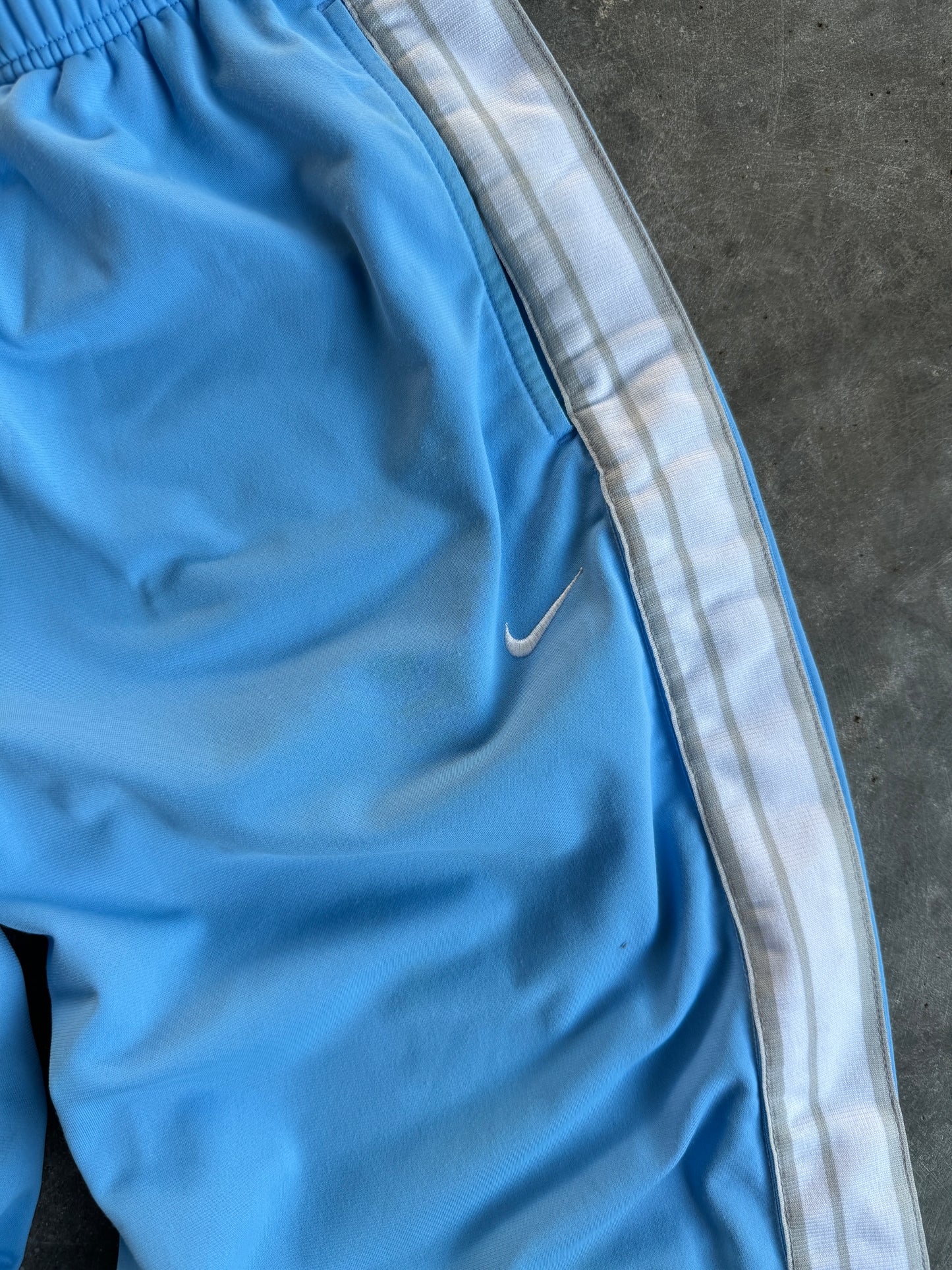 Vintage Light Blue Nike Track Pants - M