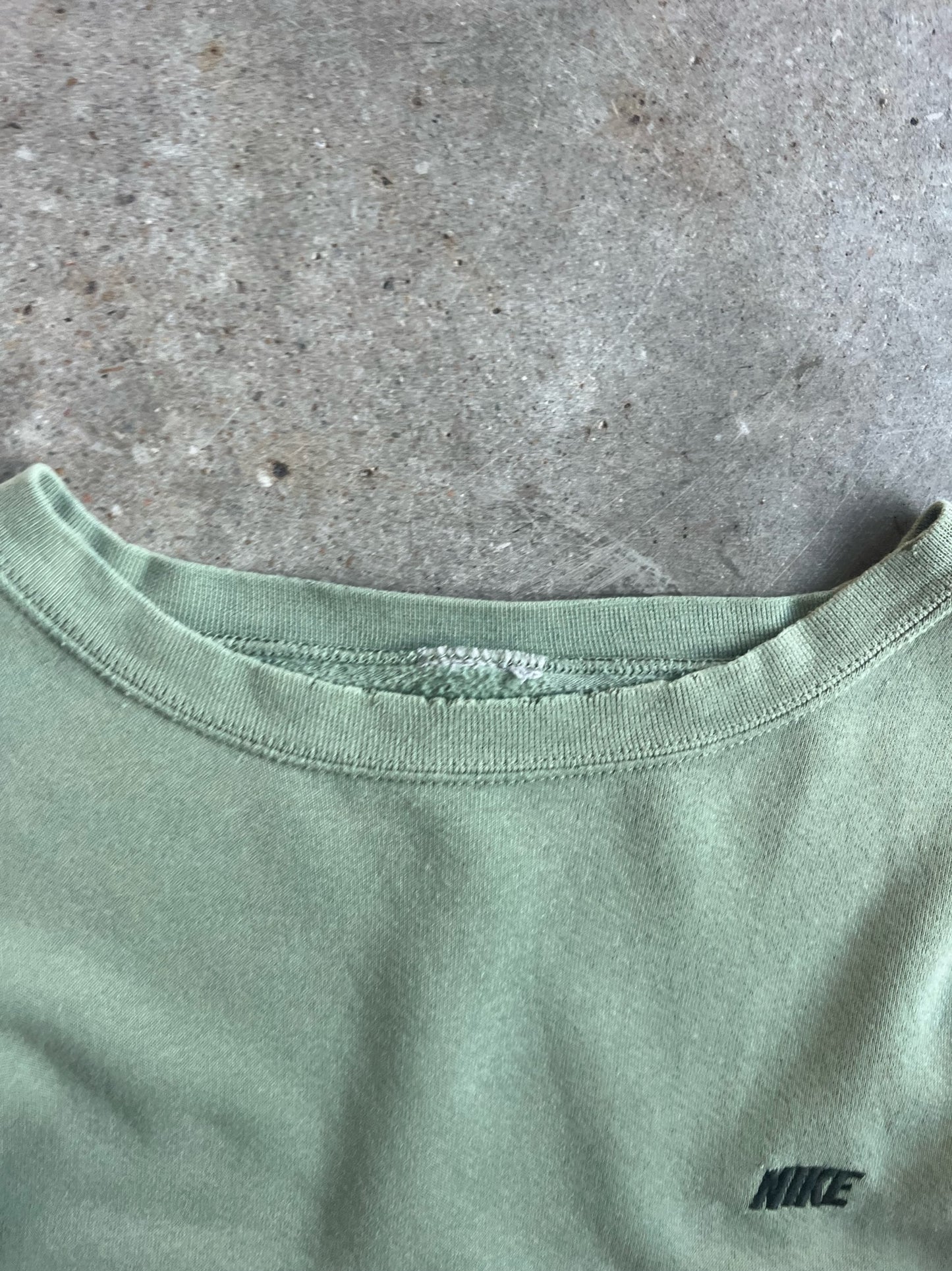 Vintage Olive Green Nike Crew - XL