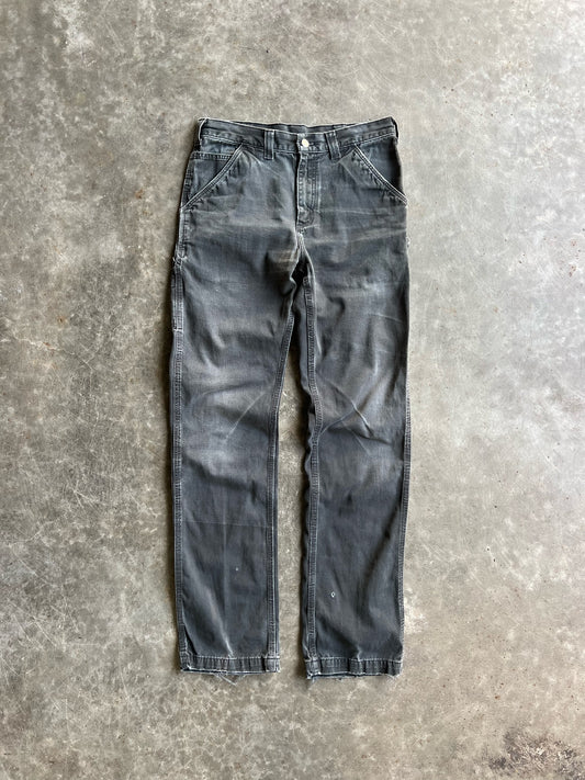 Faded Black Carhartt Carpenter Pants - 32