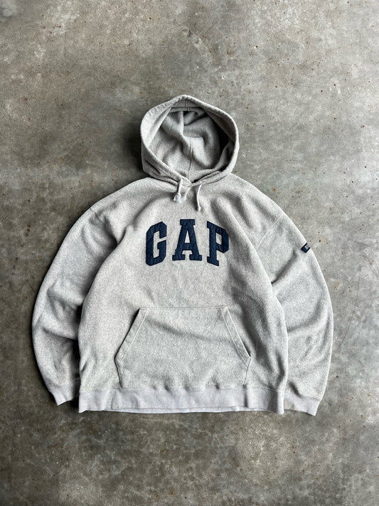 Vintage Grey Fleece Gap Hoodie - XL