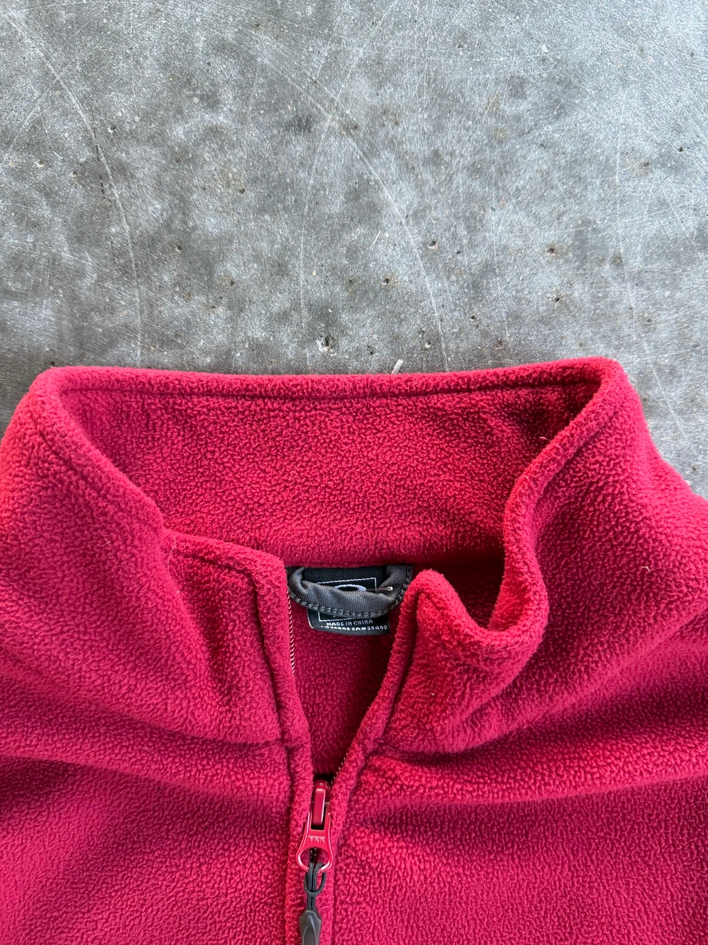 Vintage Red Fleece Oakley Zip Up - XL